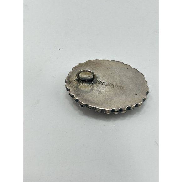 Sterling Silver Cameo Pendant Genuine Carved Genuine Shell with Sterling Setting - Picture 5 of 6